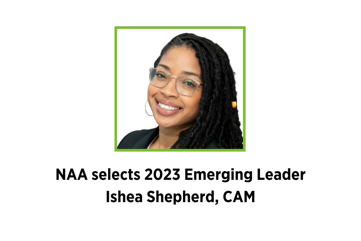NAA selects 2023 Emerging Leader, Ishea Shepherd, CAM