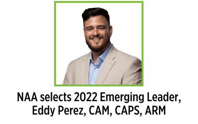 NAA selects 2022 Emerging Leader, Eddy Perez, CAM, CAPS, ARM
