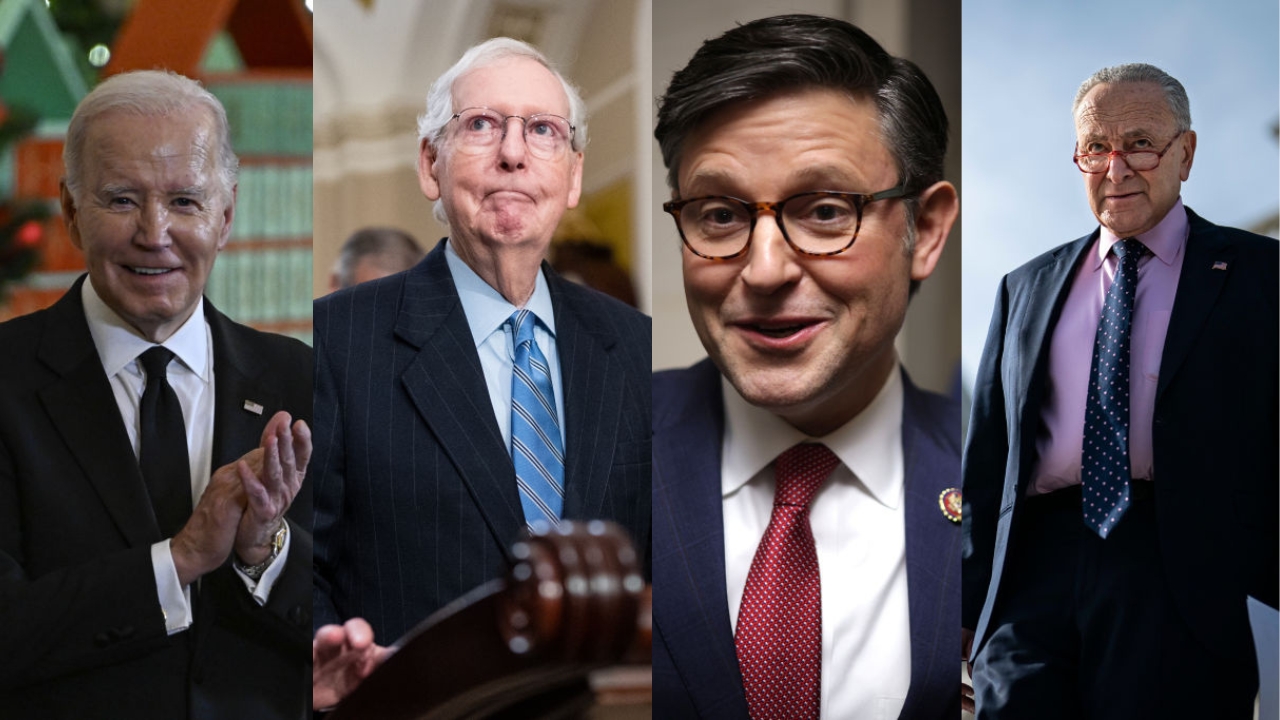 Biden, McConnell, Schumer and Speaker Johnson