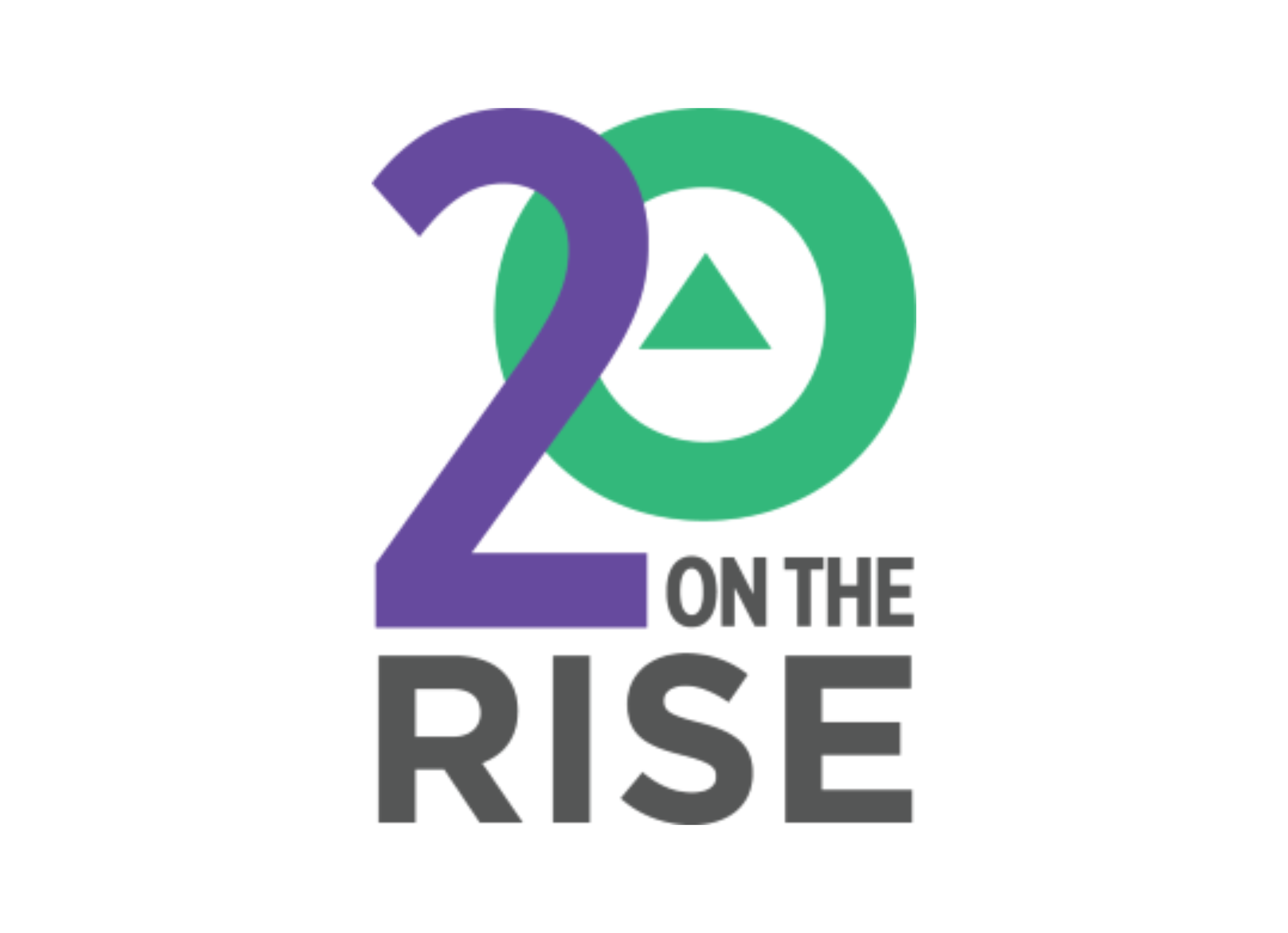 20 on the Rise logo