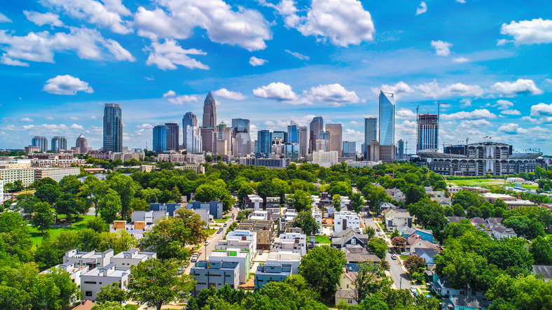 Photo of the Charlotte skyline.