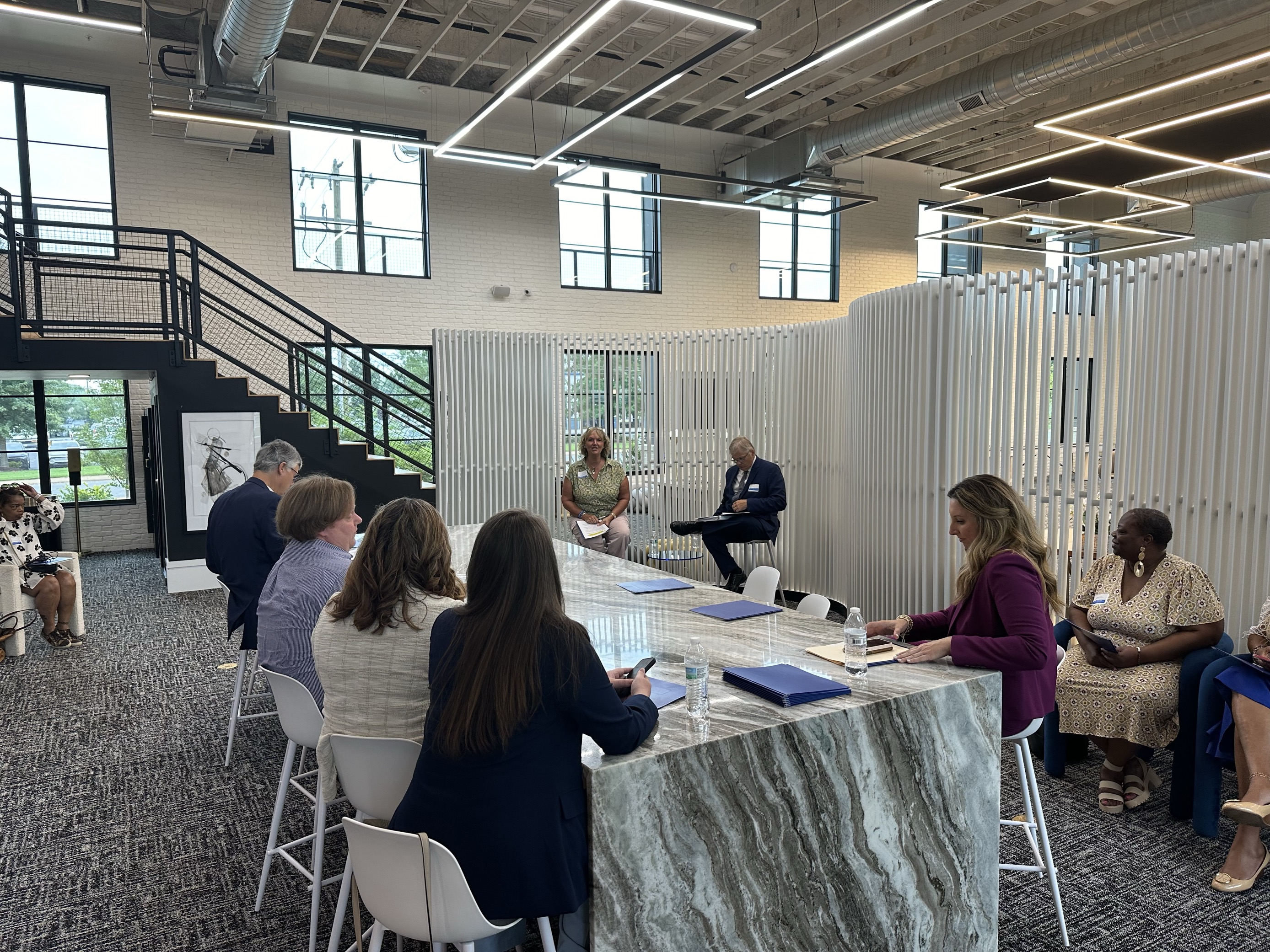 Local leaders convene to partake in a roundtable discussion.