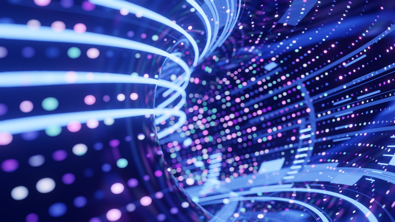 Representation of broadband connection.