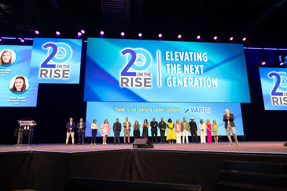 Celebrating the inaugural class of 20 on the Rise during the Thursday General Session.