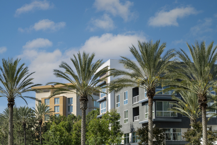 Photo of a California apartment community.