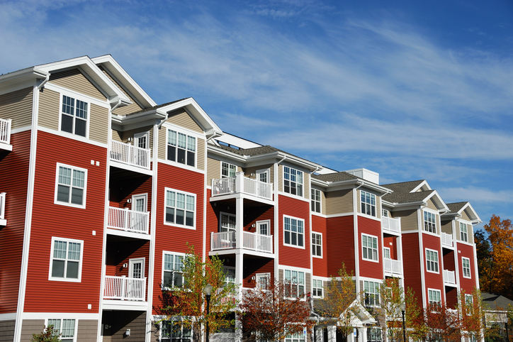 Photo of an apartment community (exterior).