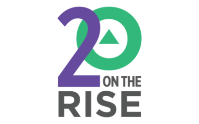 20 on the Rise logo