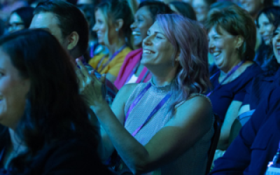 people in the crowd at award ceremony