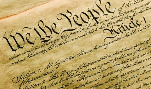 image of the US constitution