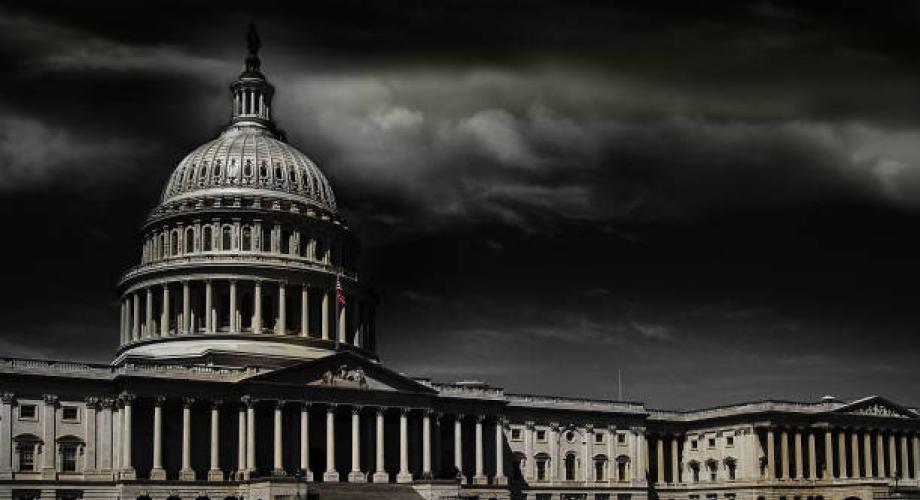 Clouds over US Capitol