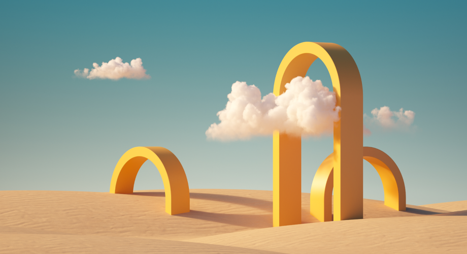 dreamy surrealist landscape