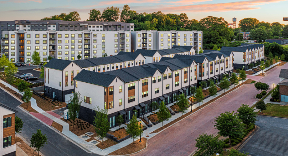 apartment building complex