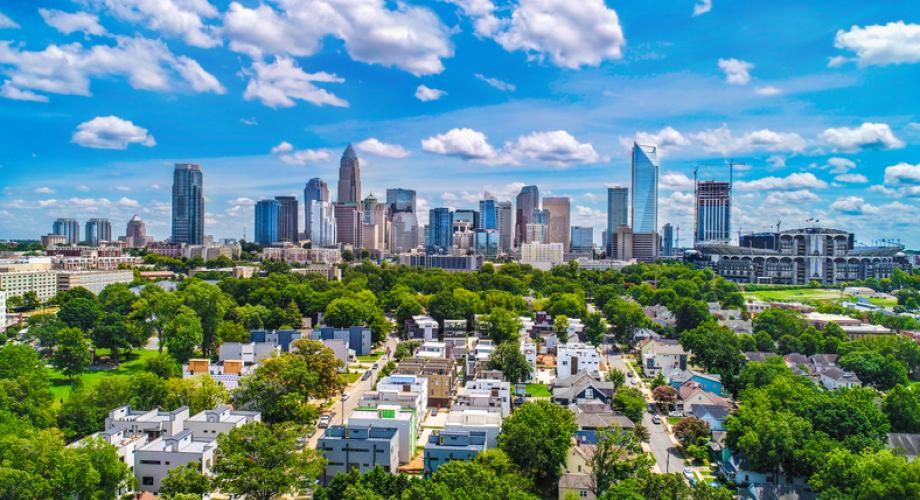 Photo of the Charlotte skyline.