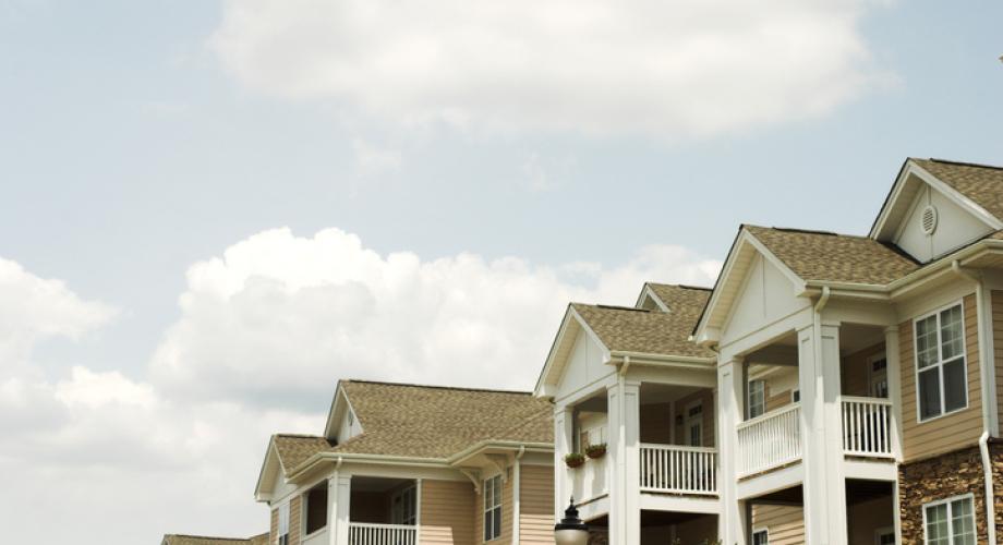 Photo of an apartment community's exterior.