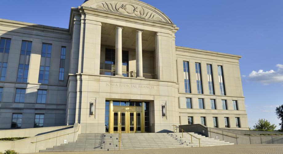 Photo of the Iowa Supreme Court building.