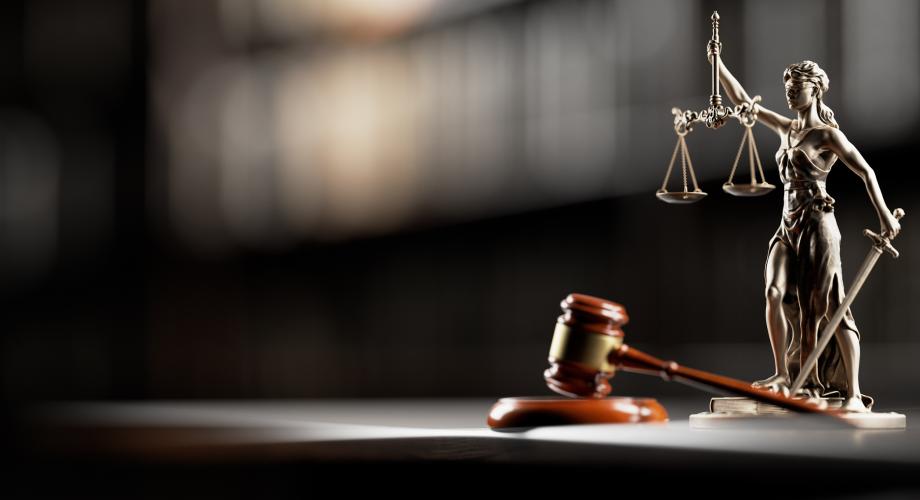 Photo of the scales of justice.