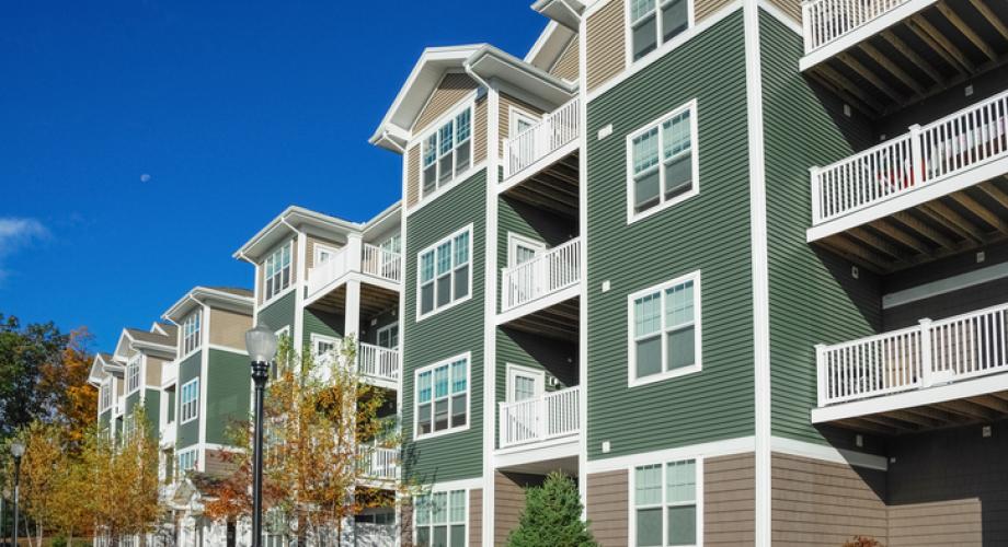 Photo of an apartment community's exterior.