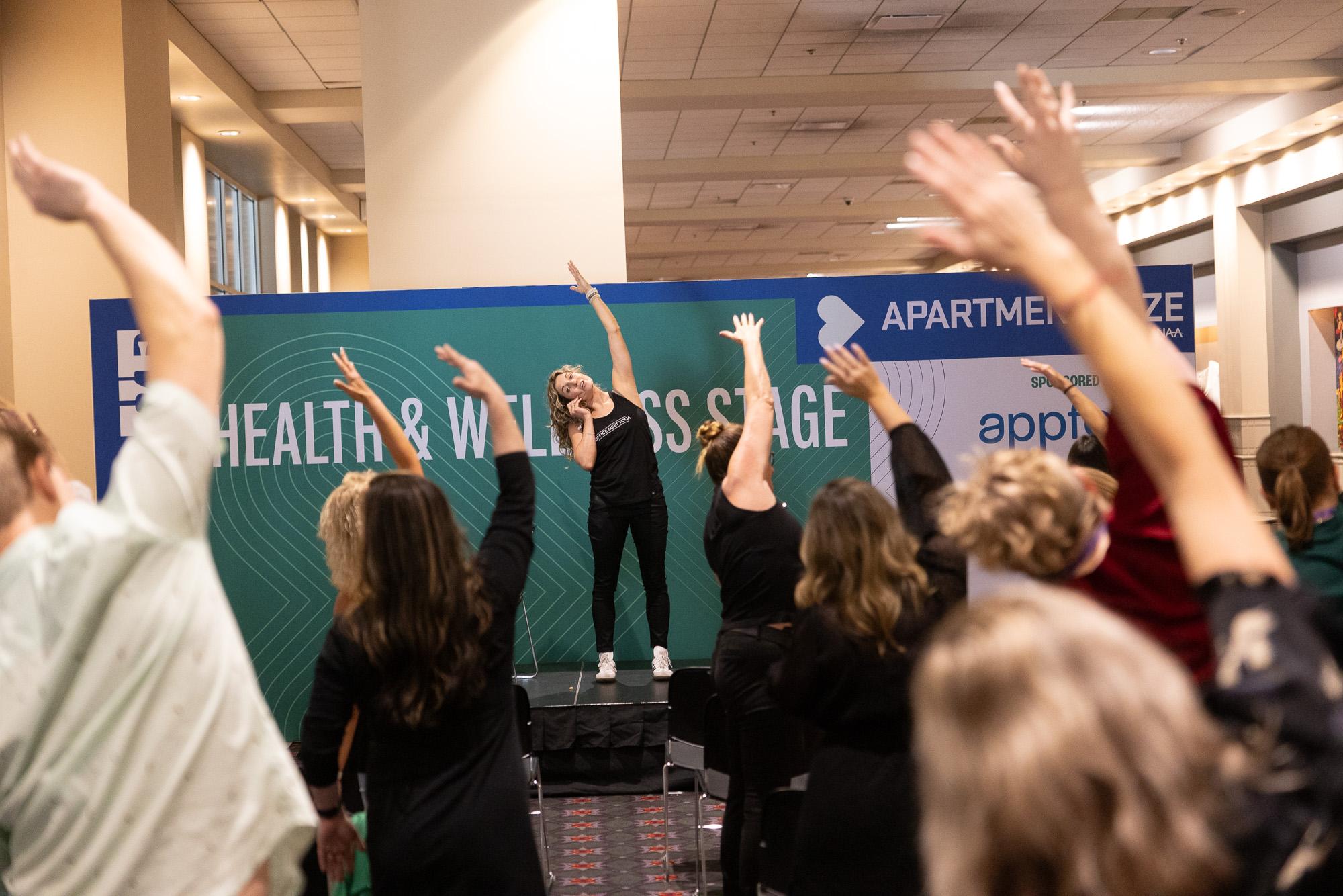 The Health and Wellness stage is a mainstay feature of Apartmentalize.