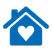 house with heart icon inside