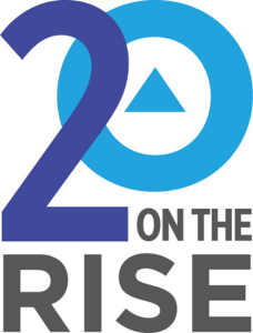 20 on the rise logo
