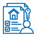 icon of paper with house and key on it