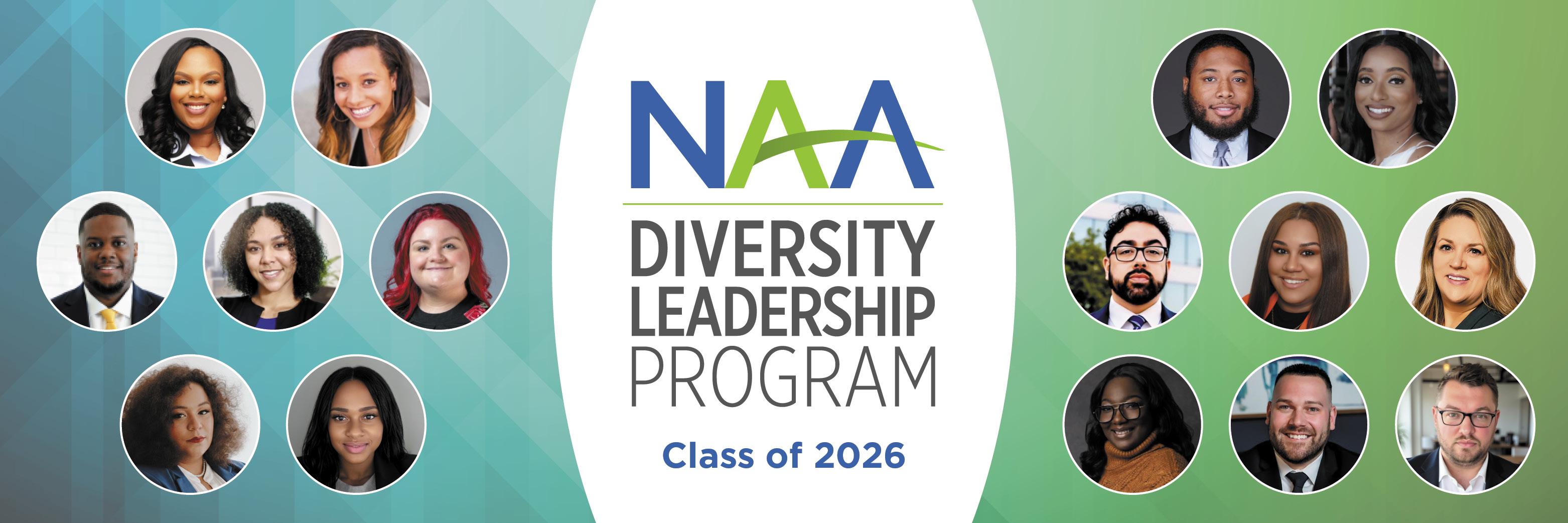 NAA Diversity Leadership Program Class of 2026 headshots